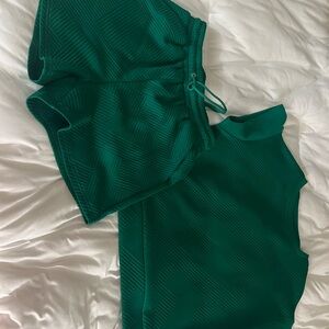 Amazon Green Textured Women's Set
